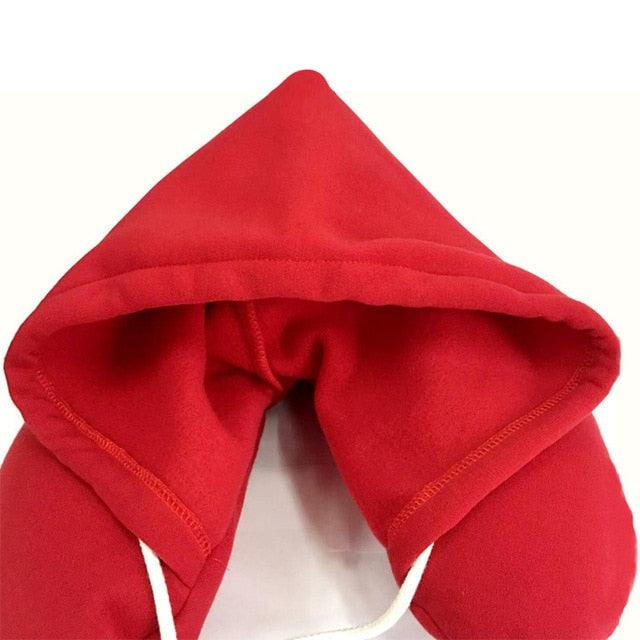 Travel Accessories Soft Hooded U Shaped Pillow Hat - Solid Color Bedding Body Pillows With Cap (D79)(6LT1)