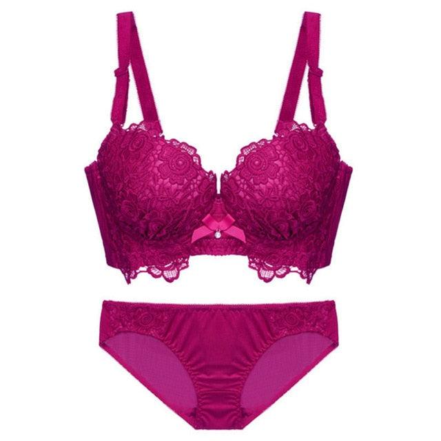 Gorgeous Push Up Bra Set - Sexy Women's Underwear Push Up Panties And Bra Set (D27)(TSB4)
