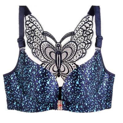 Chic Sexy Women's Bra - Seamless Plus Size Bra - Front Closure Leopard Bras (TSB3)