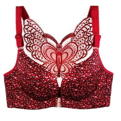 Chic Sexy Women's Bra - Seamless Plus Size Bra - Front Closure Leopard Bras (TSB3)
