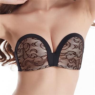 Trending Sexy Women Invisible Bra - Lace Push Up Strapless Bra - Underwear Wedding Lingerie (TSB1)
