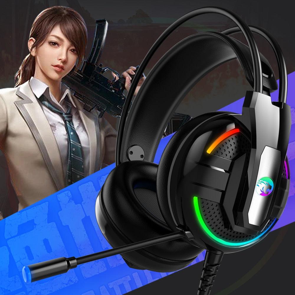 Cool A18 Headphones Gaming Headphone - Earphones Headset Stereo Earphones with Microphone for PC Mobile Phone (D49)(AH)
