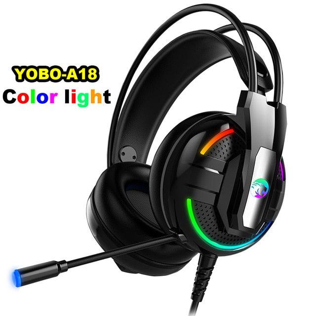 Cool A18 Headphones Gaming Headphone - Earphones Headset Stereo Earphones with Microphone for PC Mobile Phone (D49)(AH)