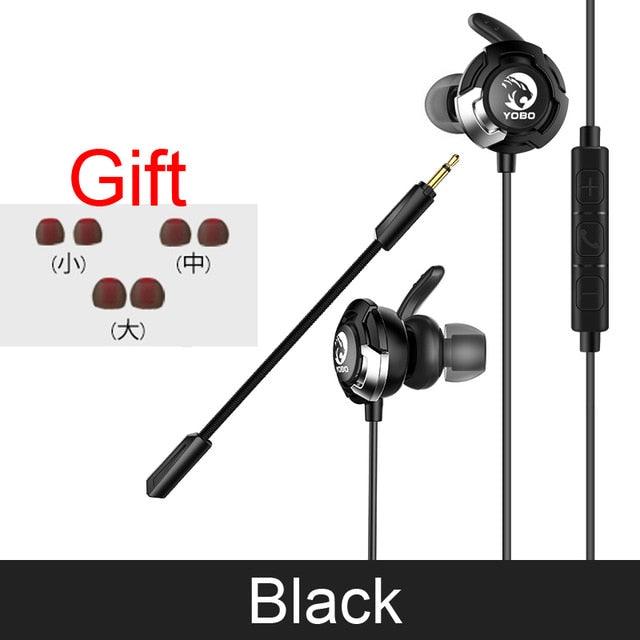 H1 Earphone Headset Gamer Dynamic Driver Unit In-ear Bass Stereo Sports Earphones with MIC For game (AH1)(F49)