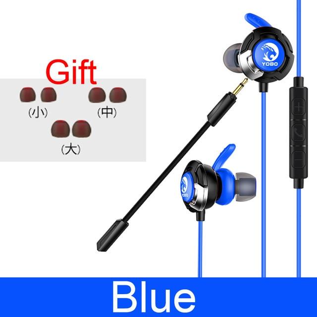 H1 Earphone Headset Gamer Dynamic Driver Unit In-ear Bass Stereo Sports Earphones with MIC For game (AH1)(F49)