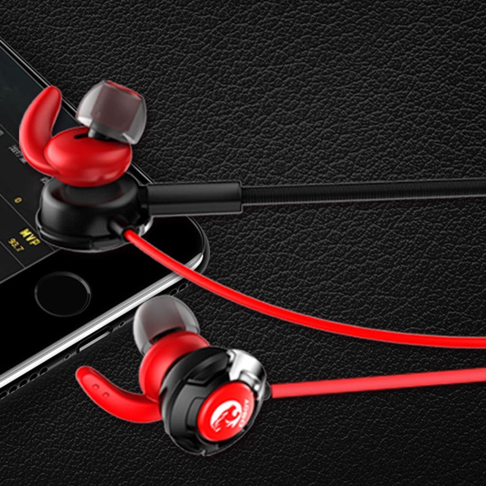 H1 Earphone Headset Gamer Dynamic Driver Unit In-ear Bass Stereo Sports Earphones with MIC For game (AH1)(F49)