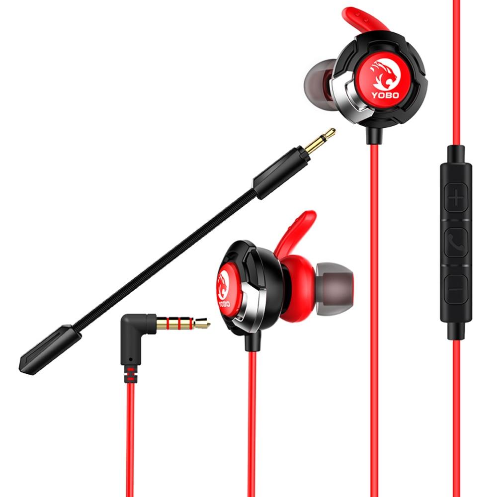 H1 Earphone Headset Gamer Dynamic Driver Unit In-ear Bass Stereo Sports Earphones with MIC For game (AH1)(F49)