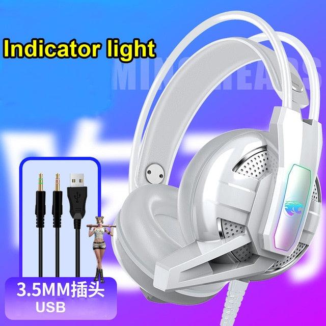 Trending Internet cafe Gaming Headphone - Stereo Earphones Headset Earphones with Microphone for PC Mobile Phone Game (AH)