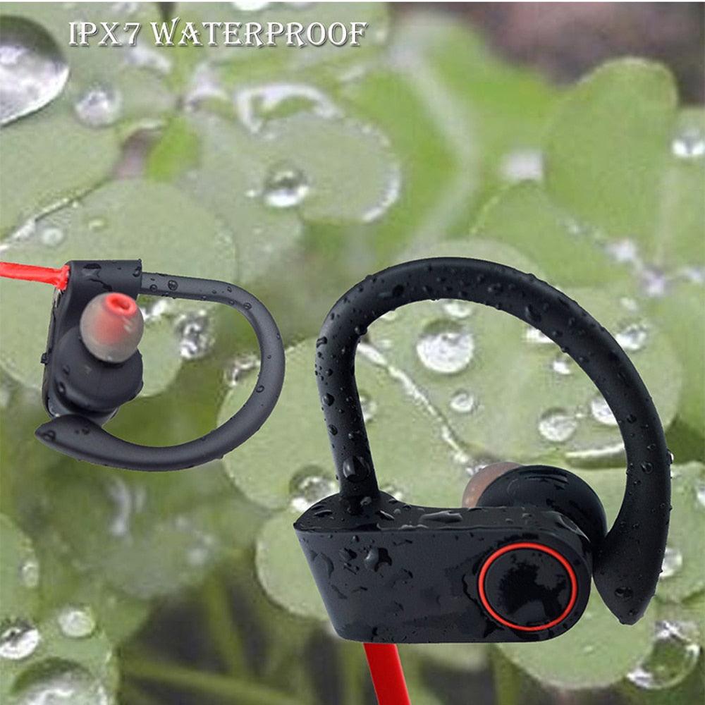 Great Sports Wireless Bluetooth Earphone Headset - Waterproof IPX7 stereo subwoofer Bluetooth headset CSR (AH1)(F49)