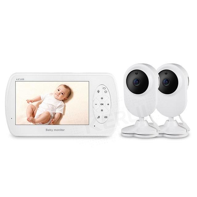KERUI 4.3 inch Screen 2MP 1080P Wireless Video Nanny Baby Monitor With Camera Security Babyfoon Temperature Monitor Night Vision (MC8)(F54)