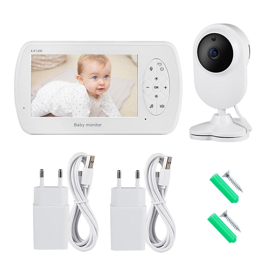 KERUI 4.3 inch Screen 2MP 1080P Wireless Video Nanny Baby Monitor With Camera Security Babyfoon Temperature Monitor Night Vision (MC8)(F54)