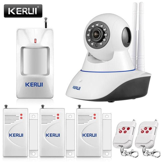 KERUI 720P Security Network WIFI IP camera 1.0MP HD Wireless Digital Home Security camera IR Infrared Night Vision Alarm System (MC8)(F54)
