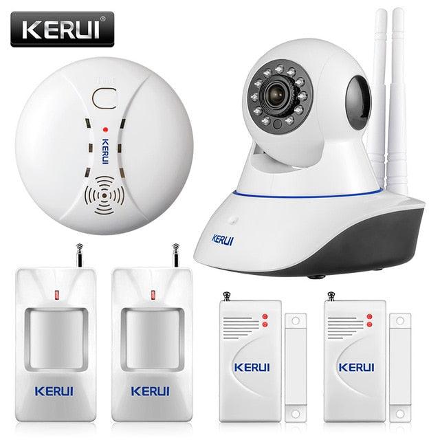 KERUI 720P Security Network WIFI IP camera 1.0MP HD Wireless Digital Home Security camera IR Infrared Night Vision Alarm System (MC8)(F54)
