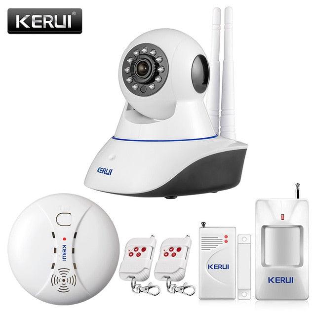 KERUI 720P Security Network WIFI IP camera 1.0MP HD Wireless Digital Home Security camera IR Infrared Night Vision Alarm System (MC8)(F54)
