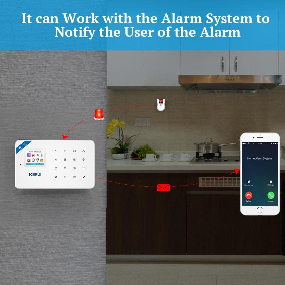 KERUI GD13 LPG GAS Detector Alarm Wireless Digital LED Display Natural Leak Combustible Gas Detector For Home Alarm System (D52)(MC8)