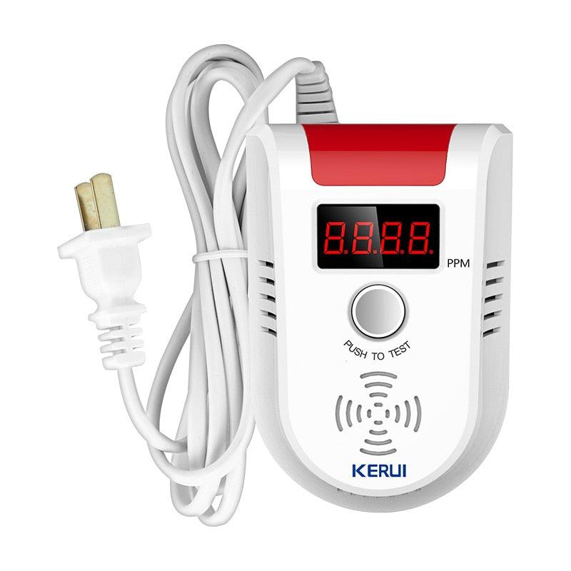 KERUI GD13 LPG GAS Detector Alarm Wireless Digital LED Display Natural Leak Combustible Gas Detector For Home Alarm System (D52)(MC8)