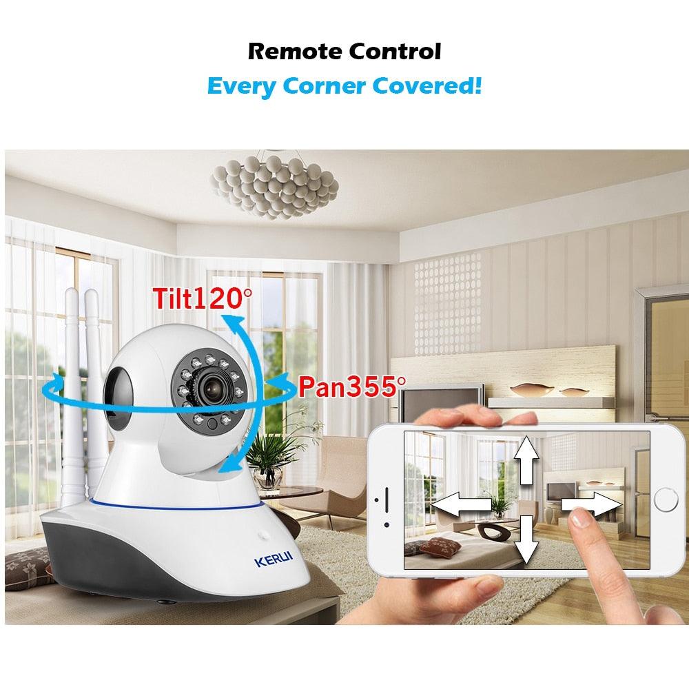 KERUI Wireless 720P 1MP HD WiFi IP camera Webcam Home Security Camera Surveillance - Yoosee APP Pan Tilt IR Cut (MC8)(F54)
