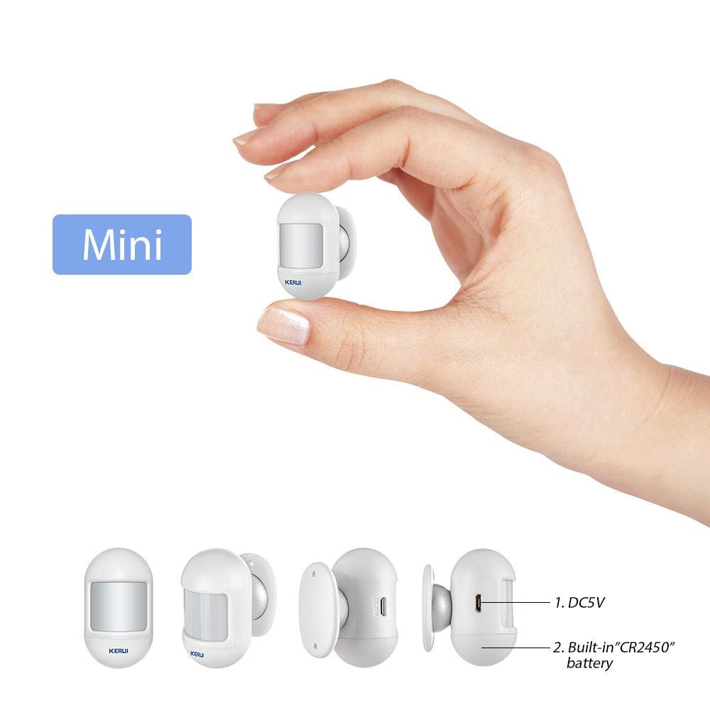 KERUI Wireless Mini PIR Motion Sensor Alarm Detector With magnetic swivel base For G18 W18 Home Security Alarm System (D52)(MC8)