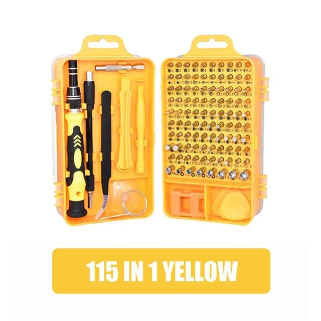 Trending Screwdriver Set - 115 In 1 Precision Repair Tool Kit - Magnetic Torx Hex Screwdriver Bit Set For Repair (D89)(7WH1)