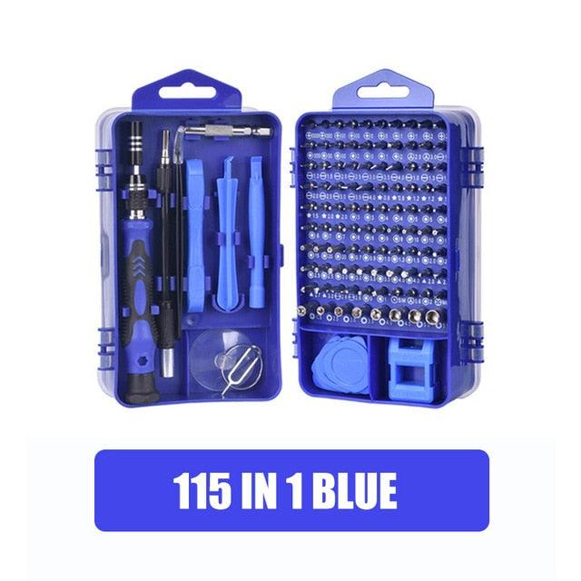 Trending Screwdriver Set - 115 In 1 Precision Repair Tool Kit - Magnetic Torx Hex Screwdriver Bit Set For Repair (D89)(7WH1)