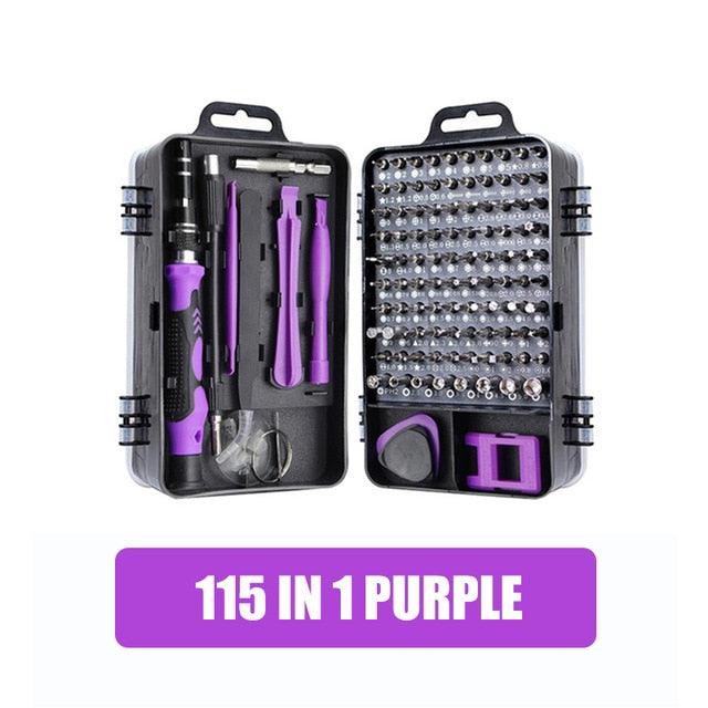Trending Screwdriver Set - 115 In 1 Precision Repair Tool Kit - Magnetic Torx Hex Screwdriver Bit Set For Repair (D89)(7WH1)