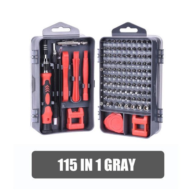 Trending Screwdriver Set - 115 In 1 Precision Repair Tool Kit - Magnetic Torx Hex Screwdriver Bit Set For Repair (D89)(7WH1)