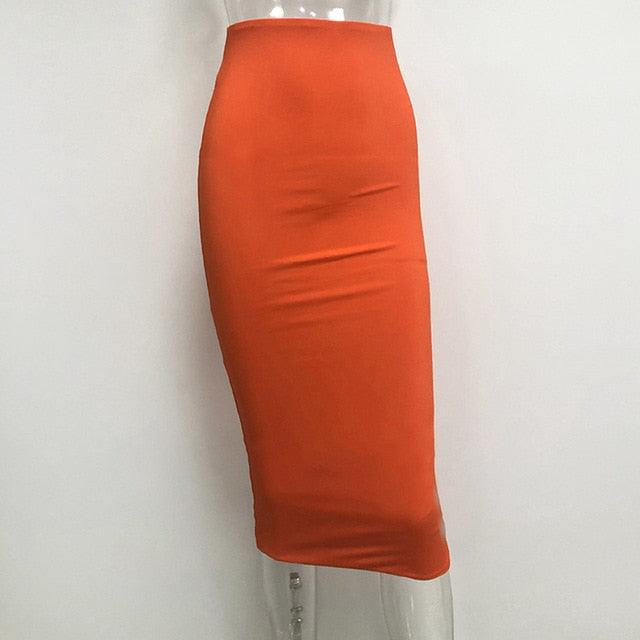 Lady Casual Two Layers Cotton Skirt - Elegant High Waist Streetwear Outfits - Fitted Midi Skirt- Daily Skirt (TB7)(F22)(F20)