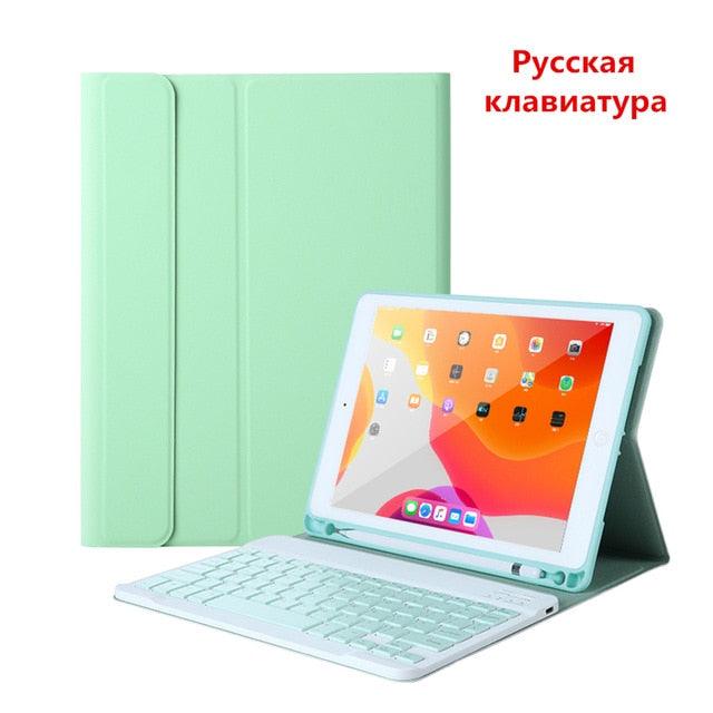 Great Keyboard Case For iPad 9.7 2017 2018 10.2 6th 7th - Bluetooth Keyboard Case for iPad Air 1 2 3 Pro 9.7 10.5 11 Cover Keypad (TLC3)