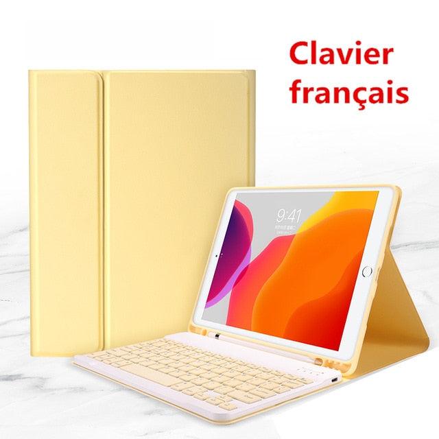 Great Keyboard Case For iPad 9.7 2017 2018 10.2 6th 7th - Bluetooth Keyboard Case for iPad Air 1 2 3 Pro 9.7 10.5 11 Cover Keypad (TLC3)