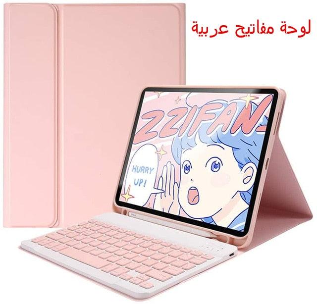 Great Keyboard Case For iPad 9.7 2017 2018 10.2 6th 7th - Bluetooth Keyboard Case for iPad Air 1 2 3 Pro 9.7 10.5 11 Cover Keypad (TLC3)