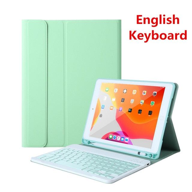 Great Keyboard Case For iPad 9.7 2017 2018 10.2 6th 7th - Bluetooth Keyboard Case for iPad Air 1 2 3 Pro 9.7 10.5 11 Cover Keypad (TLC3)