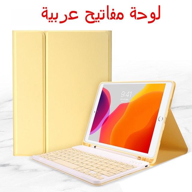 Great Keyboard Case For iPad 9.7 2017 2018 10.2 6th 7th - Bluetooth Keyboard Case for iPad Air 1 2 3 Pro 9.7 10.5 11 Cover Keypad (TLC3)
