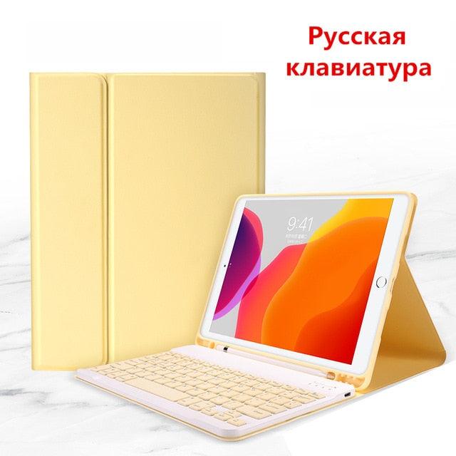 Great Keyboard Case For iPad 9.7 2017 2018 10.2 6th 7th - Bluetooth Keyboard Case for iPad Air 1 2 3 Pro 9.7 10.5 11 Cover Keypad (TLC3)