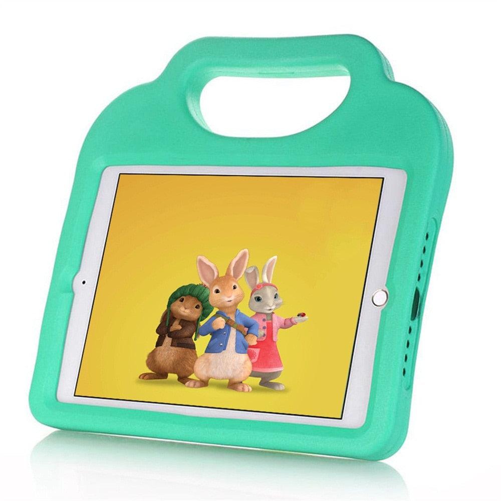 Kids Case For iPad 2018 9.7,Drop Resistance Shockproof Stand Cover For iPad 2018/2017 9.7 A1893 A1954 A1822A1823 Case (TLC3)(F47)
