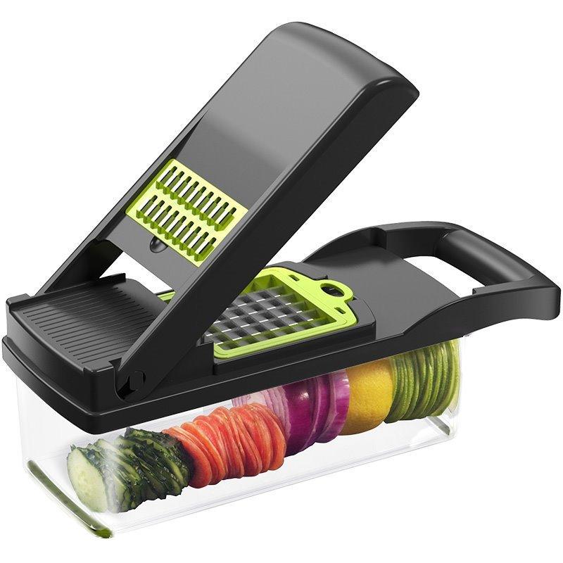 Great Multifunctional Vegetable Cutter Fruit Slicer Grater Shredders Drain Basket Slicers 8 In 1 Gadgets (AK3)(1U61)