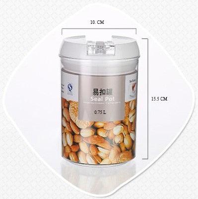 Kitchen Food Storage Container Box Plastic Candy Box Fruit Basket Grain Transparent Sealed (D61)(AK8)