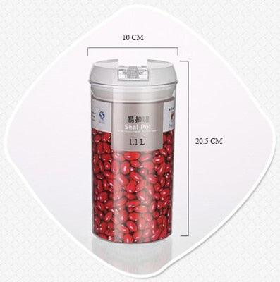 Kitchen Food Storage Container Box Plastic Candy Box Fruit Basket Grain Transparent Sealed (D61)(AK8)