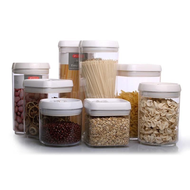 Kitchen Food Storage Container Box Plastic Candy Box Fruit Basket Grain Transparent Sealed (D61)(AK8)
