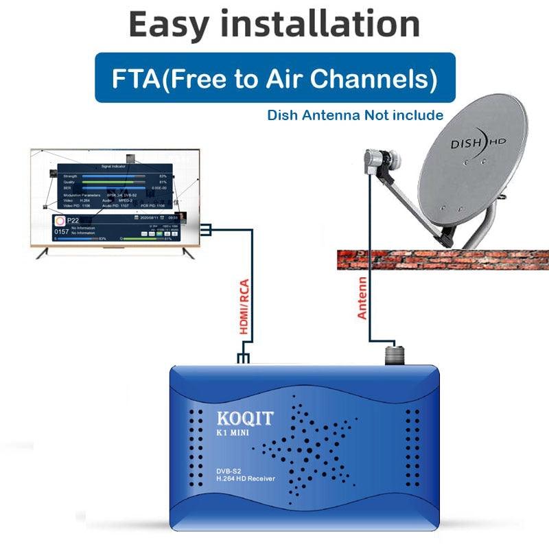 Great DVB S2 Receiver satellite tv receiver Mirror Screen Cast tv Wifi Remote Receptor DVB-S2 satellite Internet finder Youtube (ST2)(1U56)