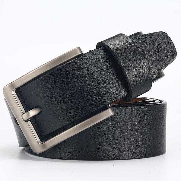 Men's Belt - Leather Pin Buckle Genuine Belts (MA1)(F17)
