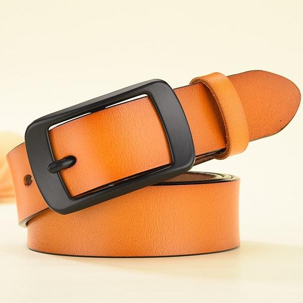 New Designer Fashion Women's Belts - Genuine Leather Straps Female Waistband Belt (D44)(4WH1)