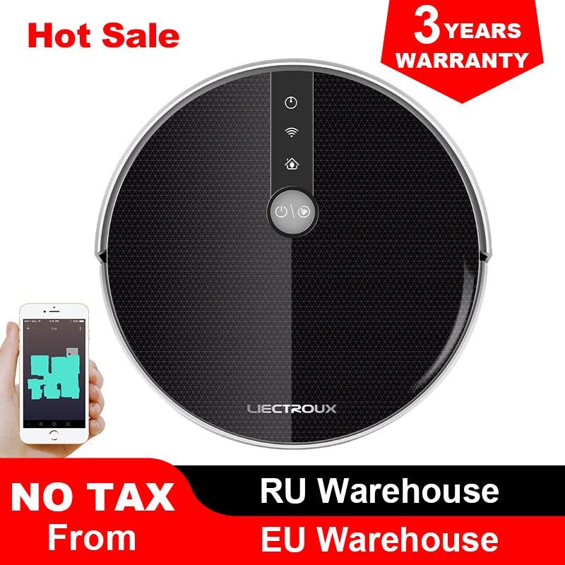 C30B Robot Vacuum Cleaner Smart Mapping,App & Voice Control,4000Pa Suction,Wet Mopping,Floor Carpet Cleaning (V1)(1U68)
