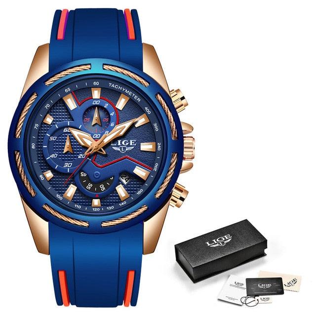 Fashion Men's Watches - Luxury Multi-function Dial Sports Watch - Date Waterproof Quartz (D84)(2MA1)