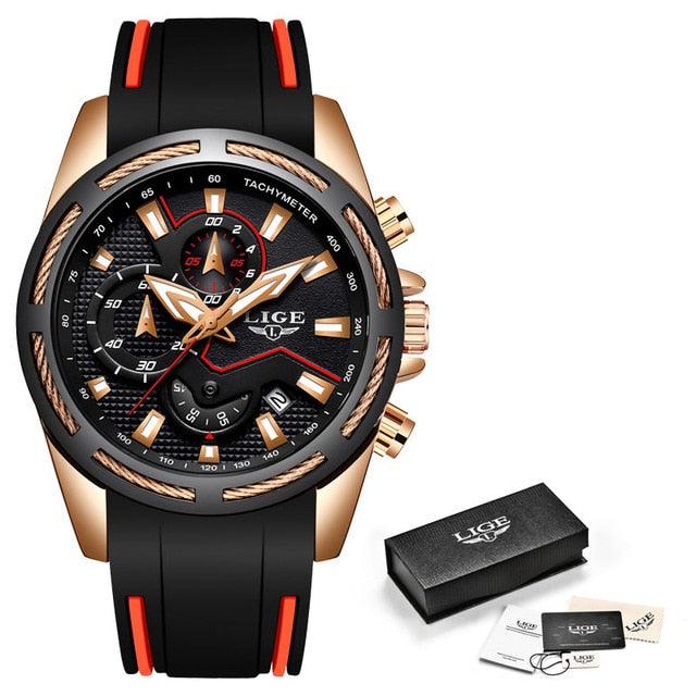Fashion Men's Watches - Luxury Multi-function Dial Sports Watch - Date Waterproof Quartz (D84)(2MA1)