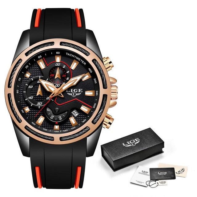 Fashion Men's Watches - Luxury Multi-function Dial Sports Watch - Date Waterproof Quartz (D84)(2MA1)
