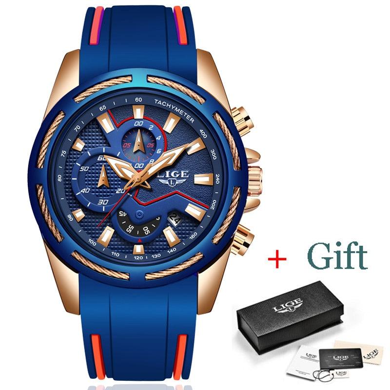Fashion Men's Watches - Luxury Multi-function Dial Sports Watch - Date Waterproof Quartz (D84)(2MA1)