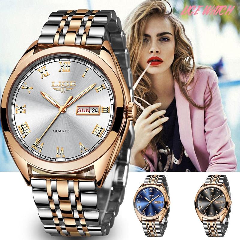 Fashion Women Watches - Ladies Luxury Waterproof Watch (9WH3)(9WH1)