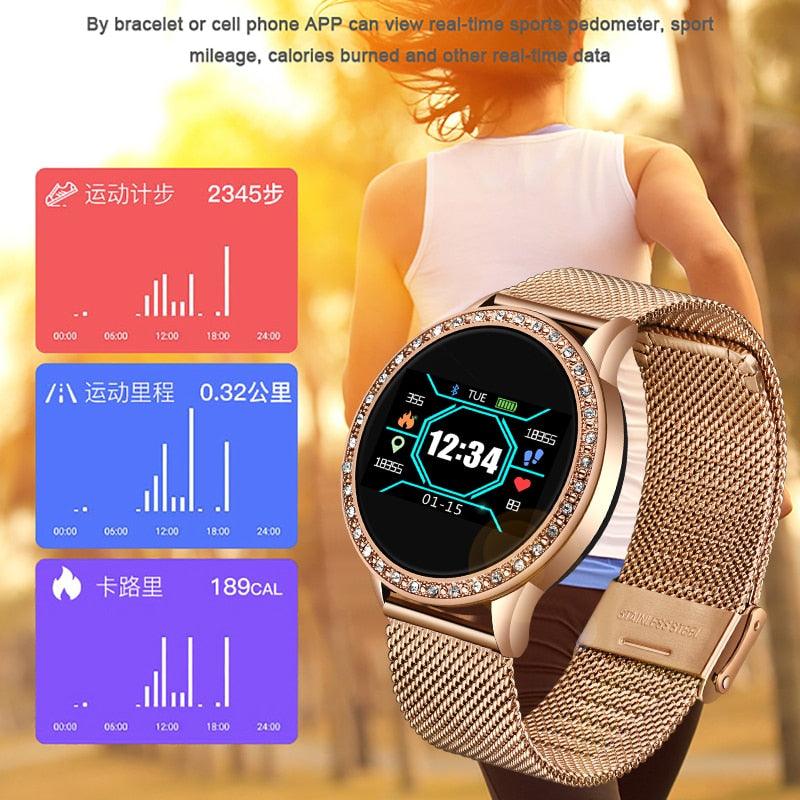 Fashion Smart Watch -Sport Waterproof , Heart Rate , Sleep Monitor (RW)(9WH3)(F84)(F82)