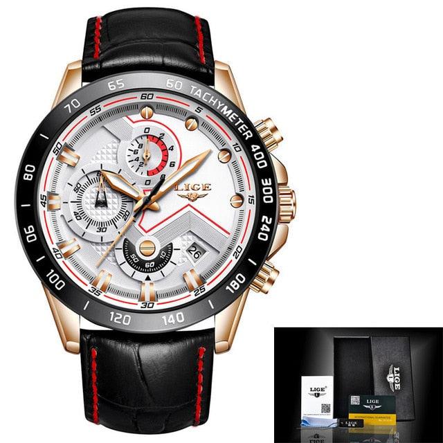 Men's Watches - Luxury Quartz Gold Watch - Men Casual Mesh Belt Military Waterproof Sport Wrist Watch (D84)(MA9)