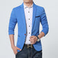 New Spring Knitted Blazer - Men Casual Knit Slim Suit Jackets - Business Waite Blazer (T2M)(T1M)
